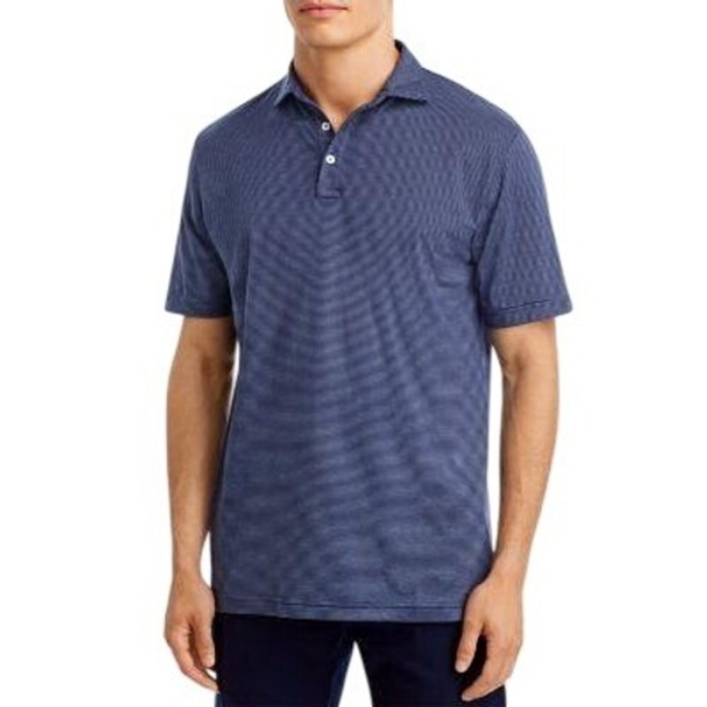 Peter Millar Crown Pilot Mill Haynes Short Sleeve Knit Polo Shirt sz XL Cotton